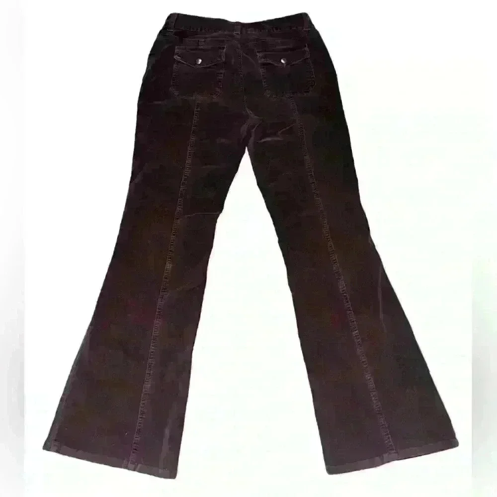 Rare!! Courdory Chocolate Brown Flares - Picture 3 of 4